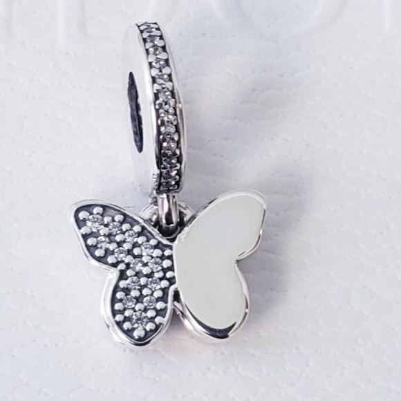 🦋 Authentic Pandora BUTTERFLY DANGLE CHARM - Picture 1 of 5